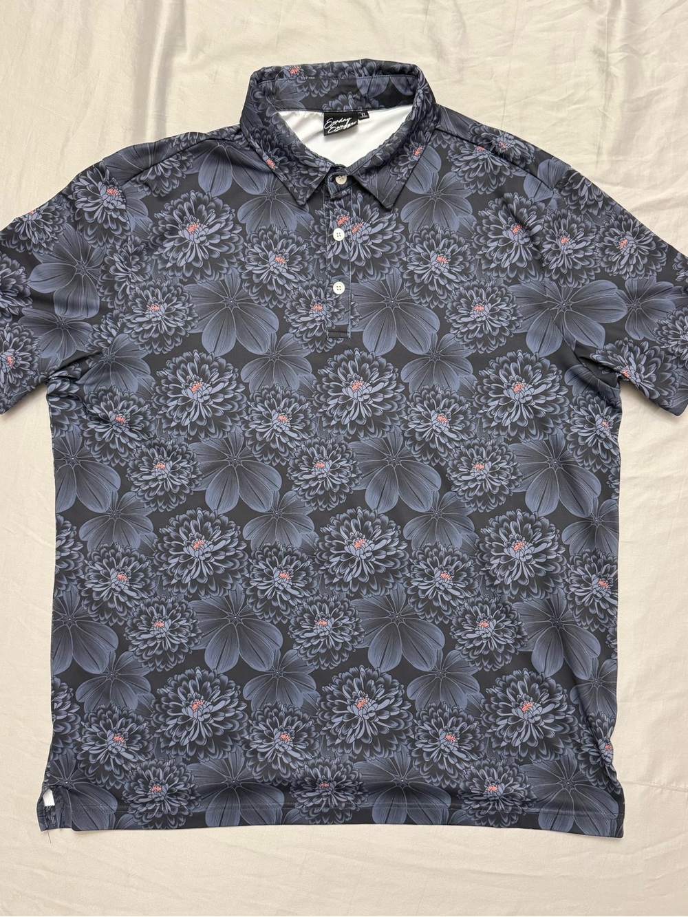 Sunday Swagger Floral Golf Polo Shirt